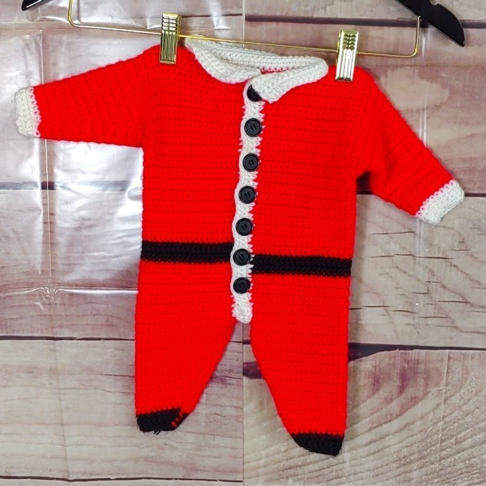 Hand made Santa Outfit newborn - Picture 2 of 6